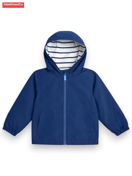 Other - Boys Water-Resistant Rainslicker Jacket Lightweight Windbreaker with Hood